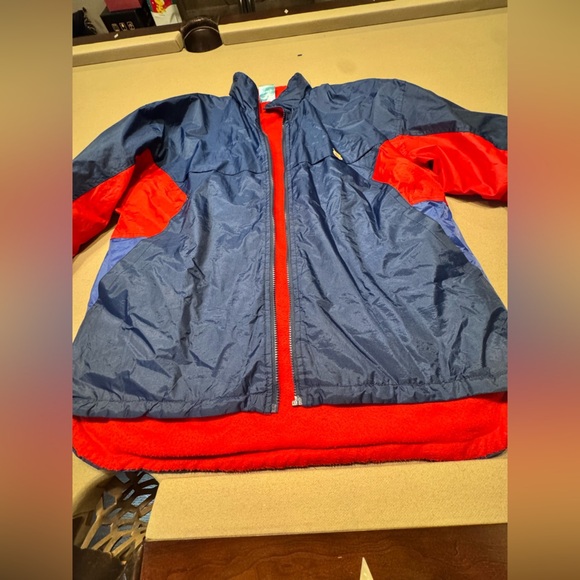 FC Barcelona Red and Blue Fleece lined Jacket - Picture 2 of 7